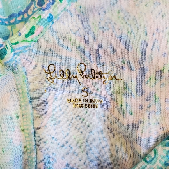 NEW Lilly Pulitzer Camilla Dress Small Surf Blue Soleil‎ Pom Pom Ruffle Easter S - Picture 5 of 14